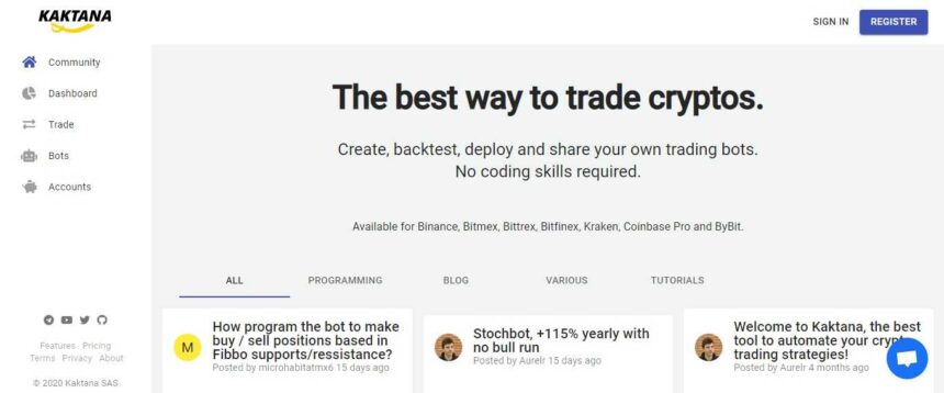 Kaktana Trading Bot Platform Review : The Best Way to Trade Cryptos