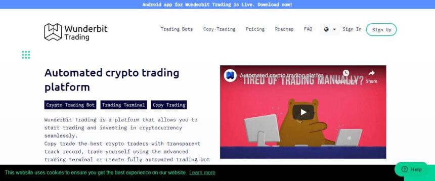 Wunderbit Trading Bot Platform Review - Automated Crypto Trading Platform
