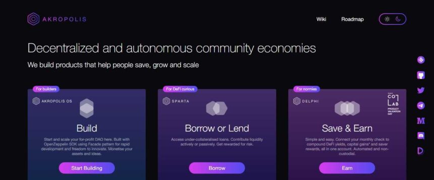 Akropolis Defi Coin Review - Decentralized and Autonomous Community