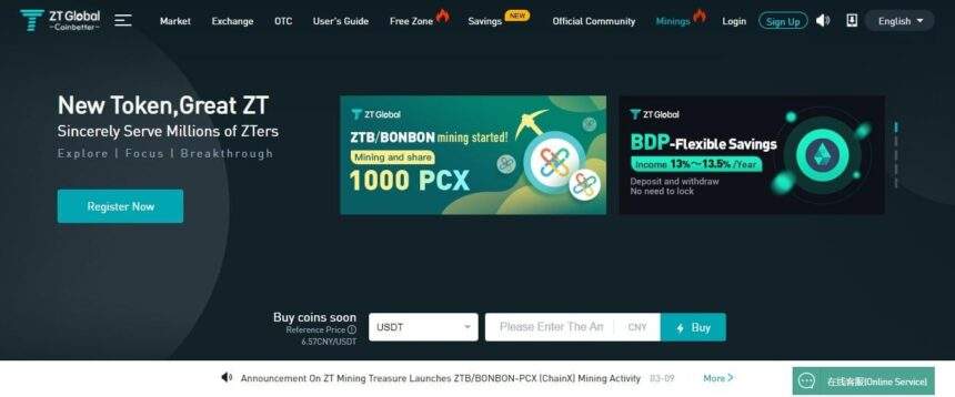 Ztb.im Exchange Cryptocurrency Review - New Token,Great ZT