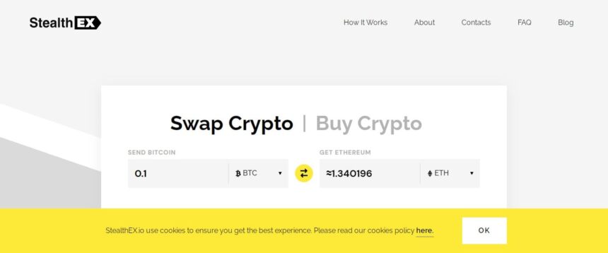 Stealthex Cryptocurrency Exchange Review: Limitless, Custody-free Cryptocurrency Exchange