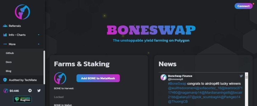 Boneswap Finance Defi Review: Across all LPs and BONE Pools