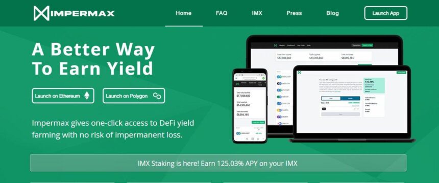 Impermax Finance Defi Coins Review: A Better Way To Earn Yield