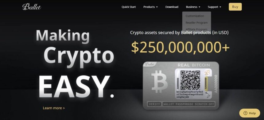 Ballet Crypto.com Wallet Review: Crypto Assets Secured by Ballet Products