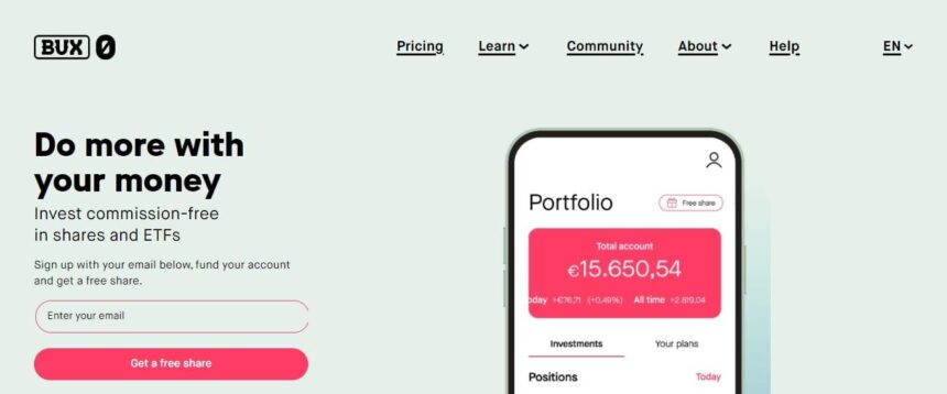 Bux.com Forex Review: Invest Commission-Free in Shares and ETFs