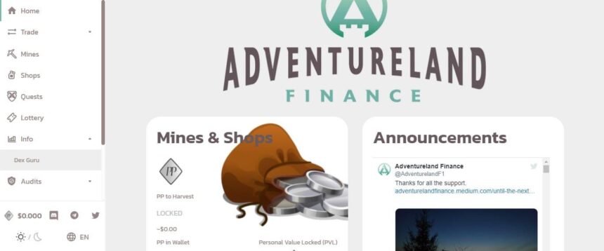Adventureland Finance Defi Review: Your Lottery Winnings