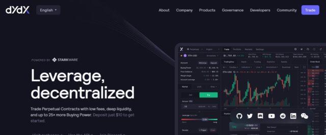 DYdX Airdrop Review: Low Fees, No gas Costs