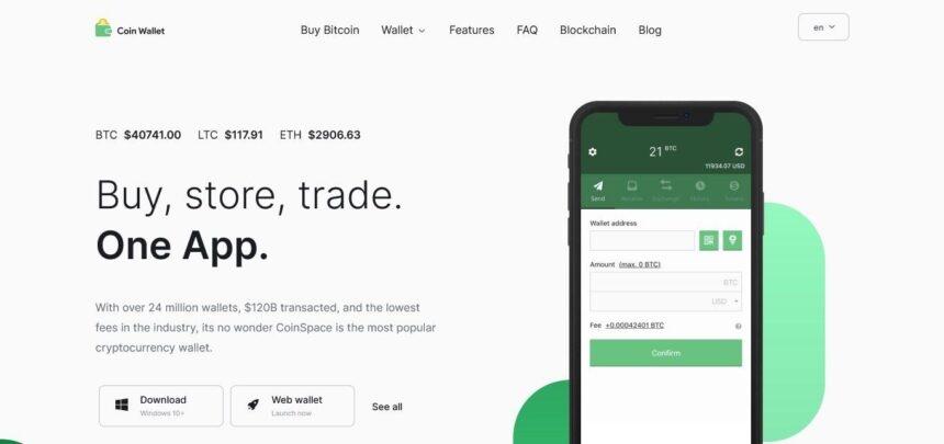 Coin Wallet Review: Buy, store, trade. One App