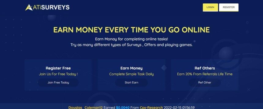 Atisurveys Review: Earn Monay for Completing Online Tasks!