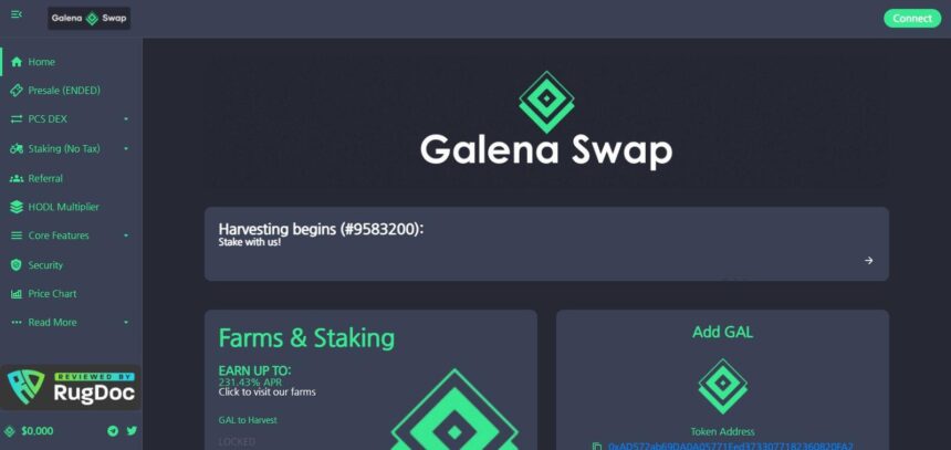 Galena Swap Defi Coins Review - A Detailed Review About Galena Swap