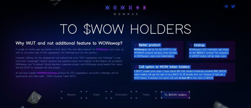WOWmax Airdrop Review: Complete Simple tasks to earn entries