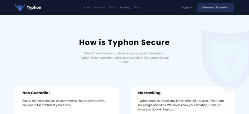 Typhon Wallet Review: Typhon Extension is Secure