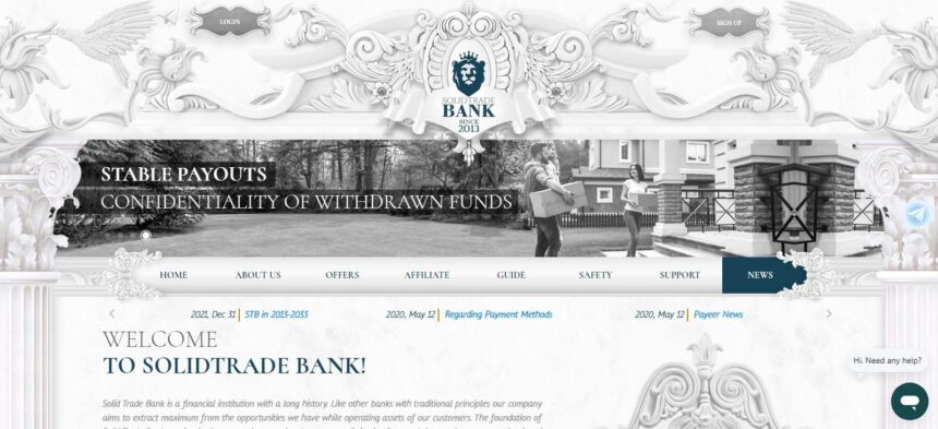 Solidtradebank.com Investment Review : Scam Or Paying? Read Our Full Review