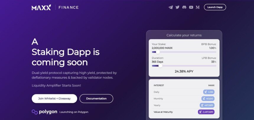 MAXX Finance Airdrop Review: Participants Will Get 50 MATIC Each.