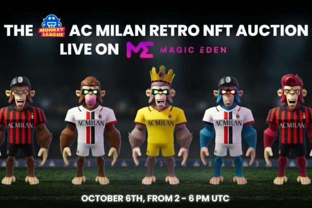AC MILAN x MonkeyLeague NFT Auction Article and Post
