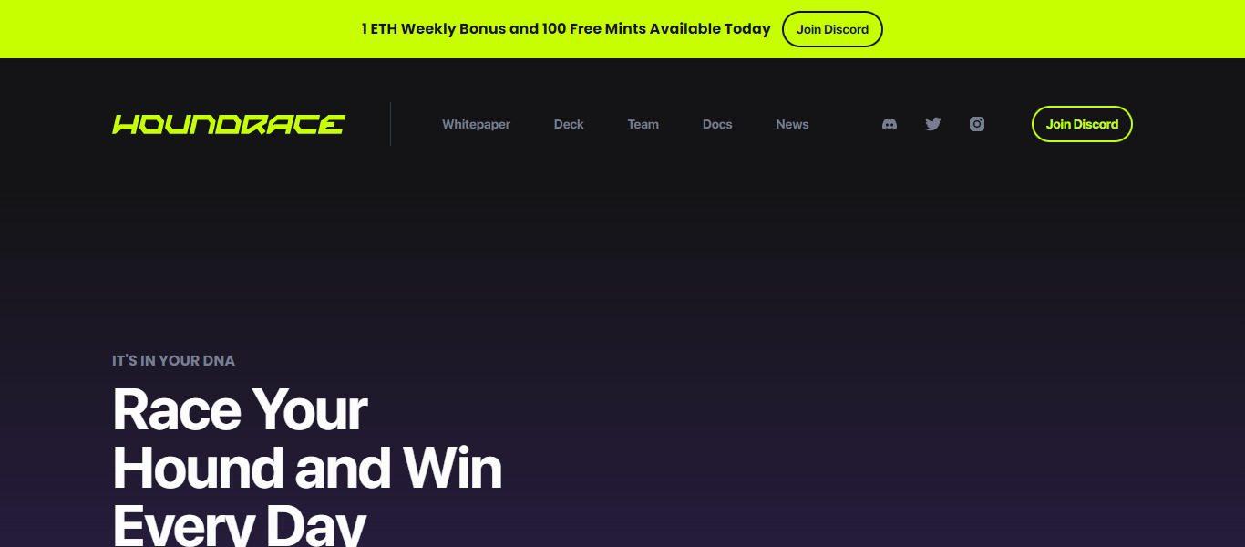 Houndrace Airdrop Review: Get Win Every Day