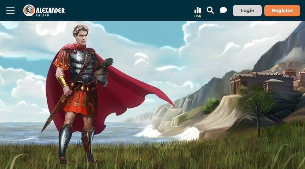 Alexander Casino Review : 100% up to €100 + 100 Bonus Spins