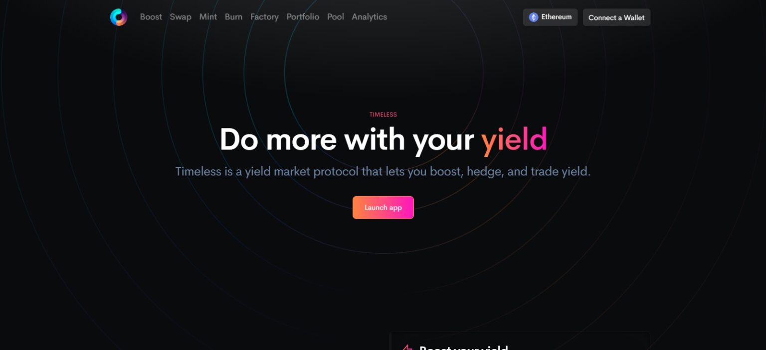 Timeless Airdrop Review: Do more With Your Yield