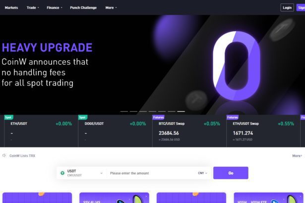 Coinw Cryptocurrency Exchange Review : Pros & Cons