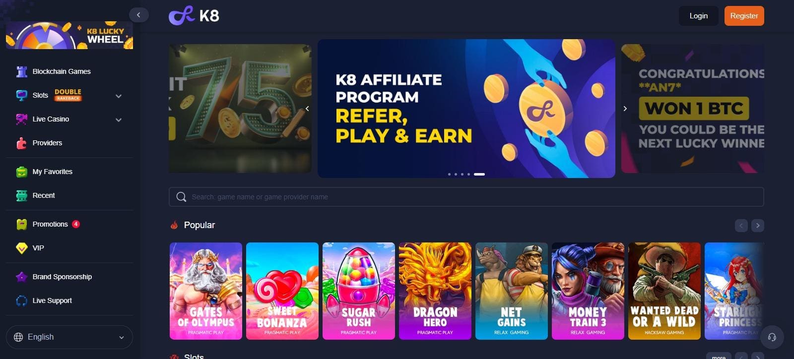 K8.io Crypto Casino Review : Latest 2022 Review