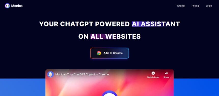 Monica Ai Copy Assistant Review 2023 : Pro Or Cons How To Use Free Version