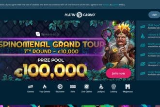 Platin Casino Review: 20 no deposit Free Spins for Book of Dead