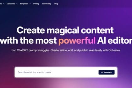 Cohesive Ai Editor Review : How To Use & Free Guide