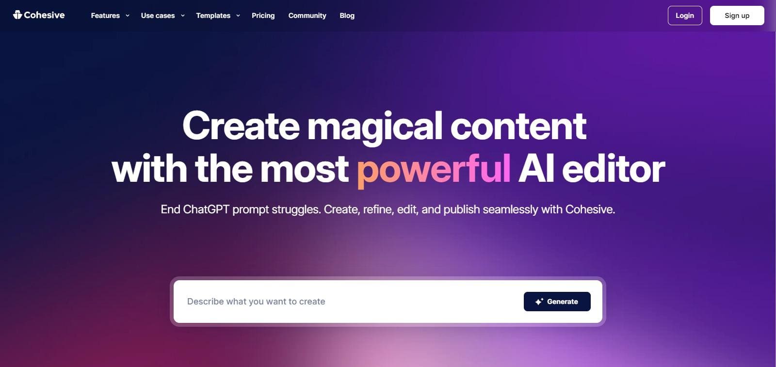 Cohesive Ai Editor Review : How To Use & Free Guide