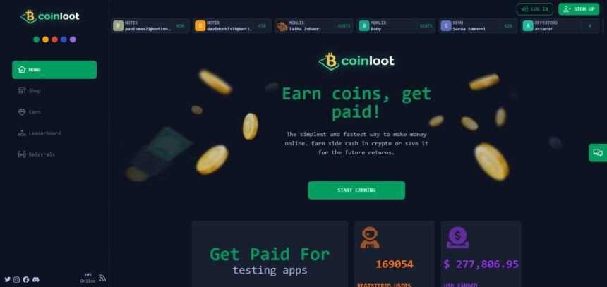 Coinloot Review 2023 : Earning Tips , Features & Pros & Cons