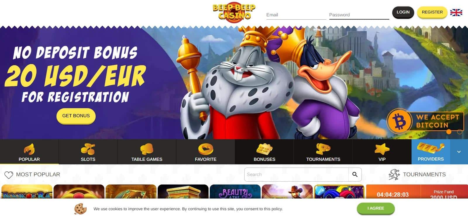 Beep Beep Casino Review: Welcome Bonus $20 Free Sign-Up Bonus