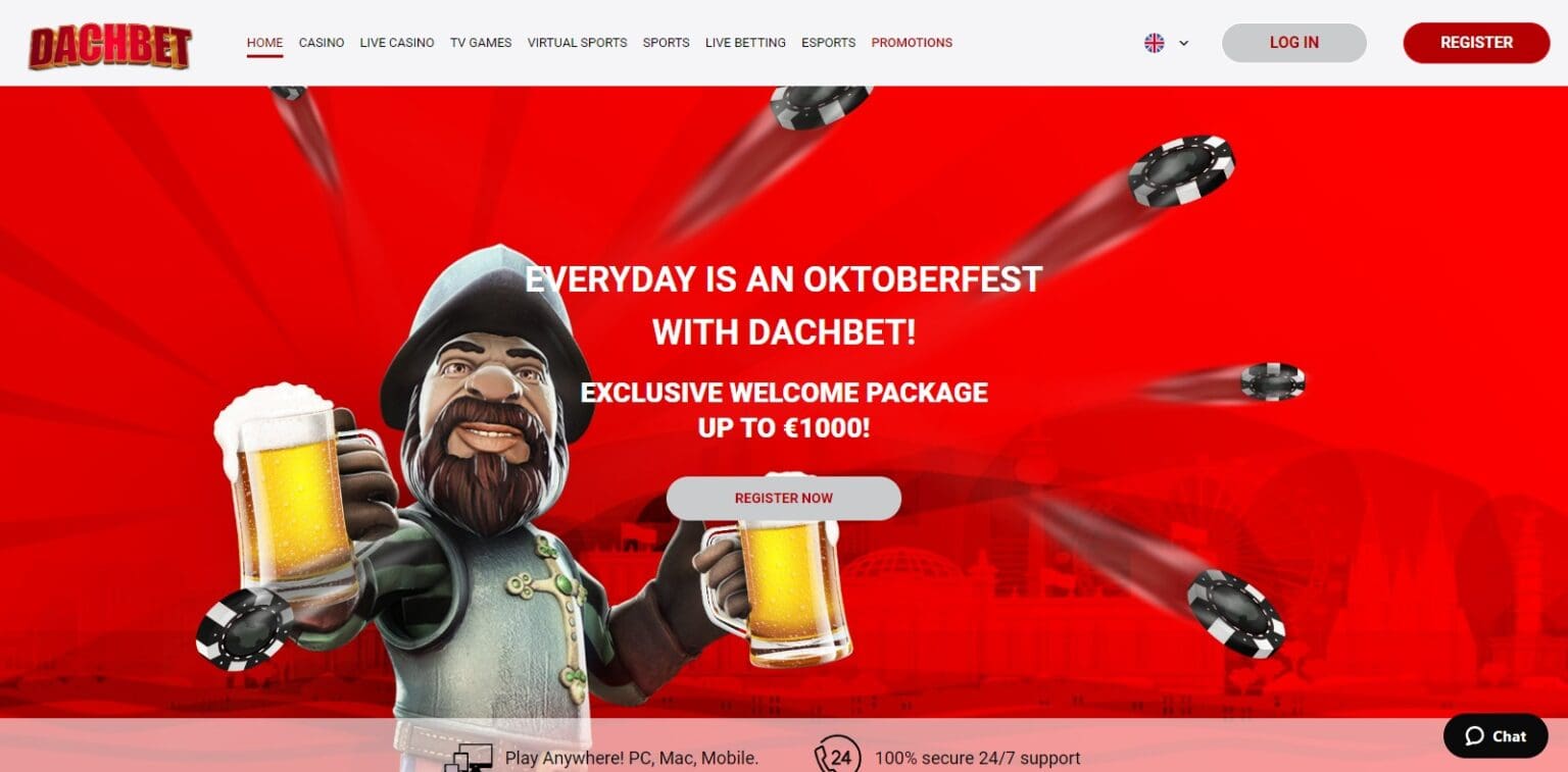 DachBet Casino Review: Exclusive Welcome Package UP TO €1000!