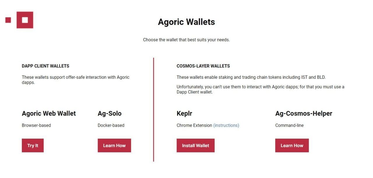 Agoric Web Wallet