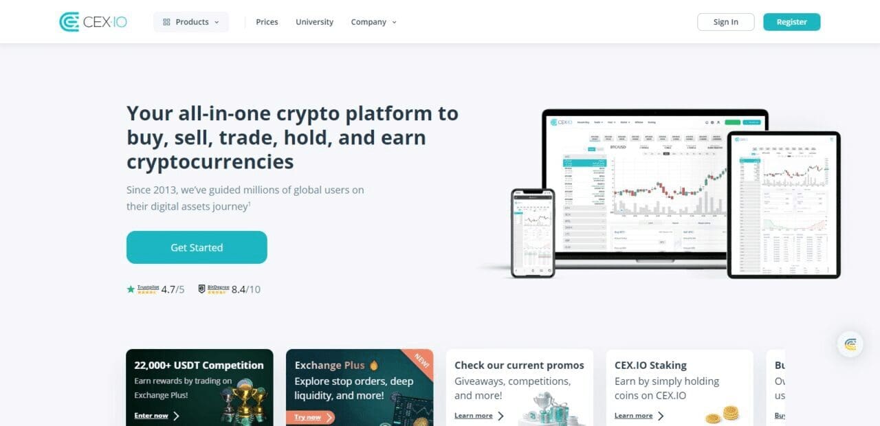 Cex.io (Top Crypto Exchanges In Guyana)