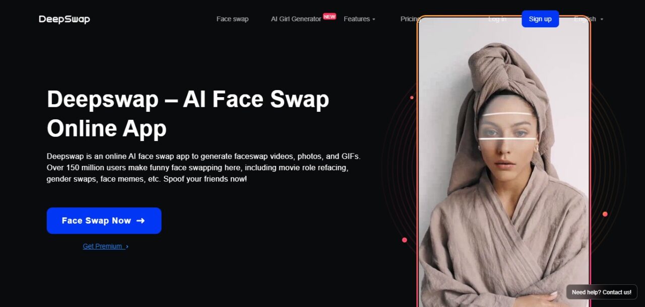 Deepswap AI Face Swap Online App
