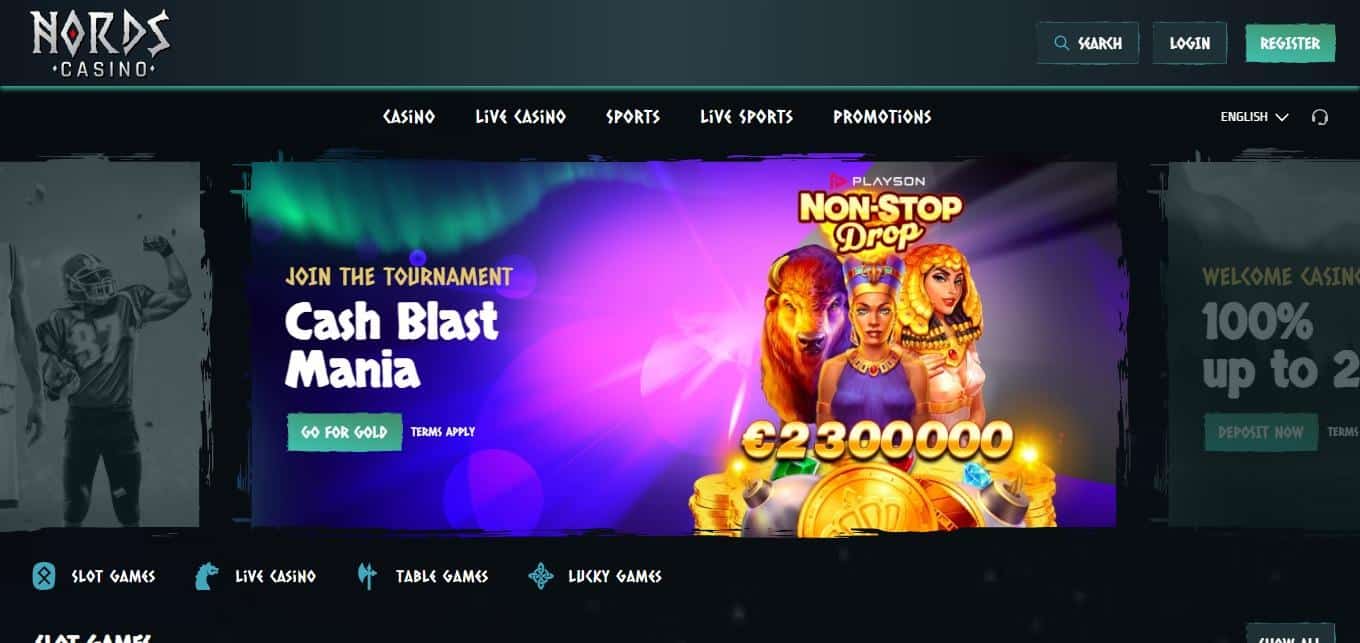 NordsCasino Review: Welcome Sports Bonus 100% Up To 100E