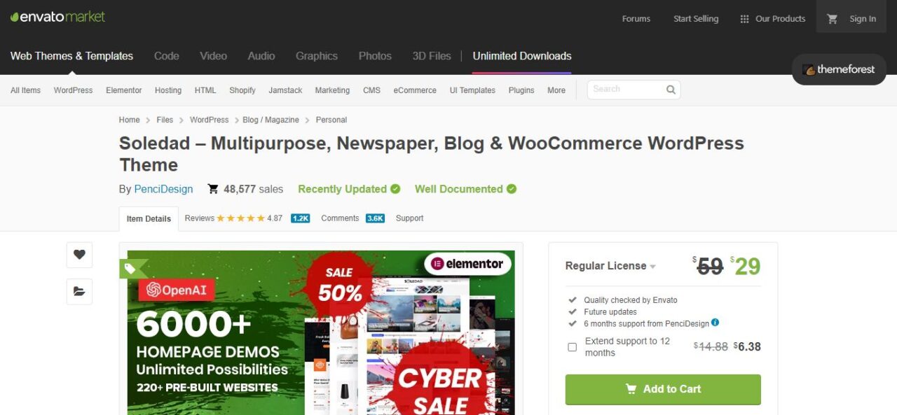 8. Soledad (Best WordPress Newspaper Themes For News Websites)