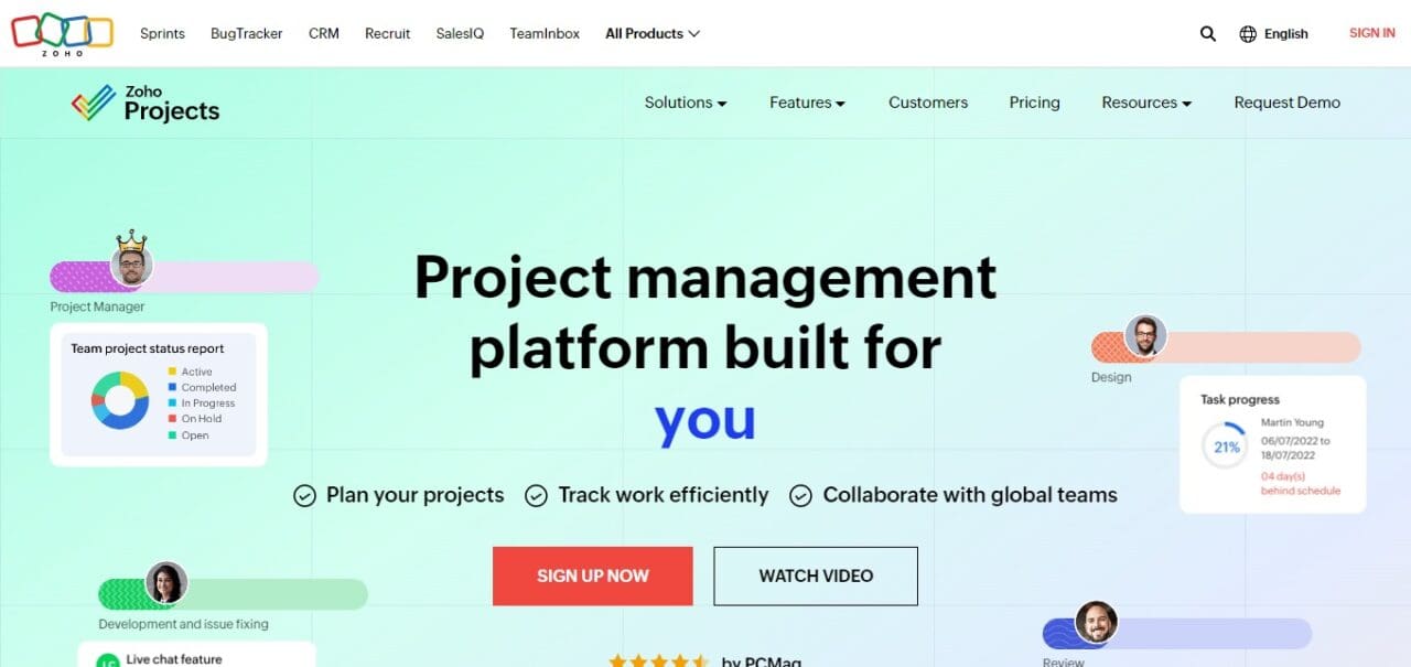Zoho Projects (Top Flowchart Software Solutions)