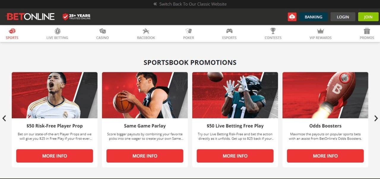 BetOnline (Top Rival Gaming Casinos Usa)