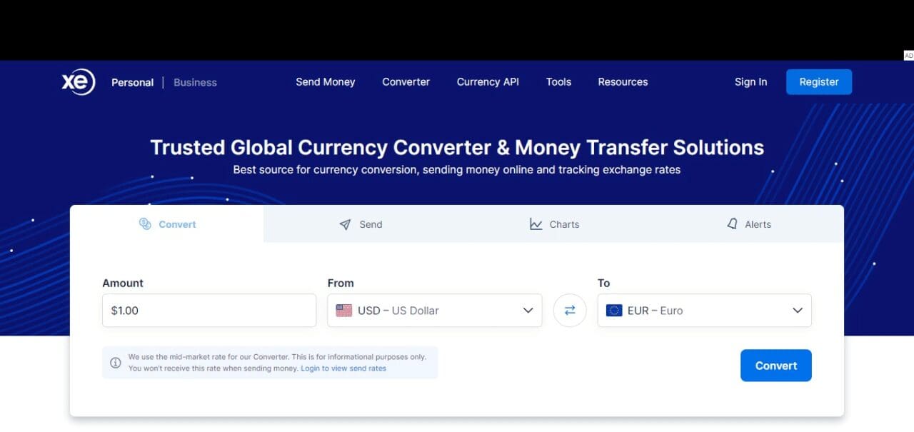 XE (Best Money Exchange Service In United States of America)