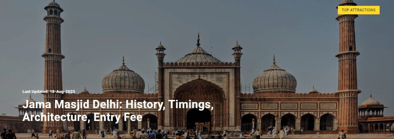 Jama Masjid (Top Tourist Places In Agra)