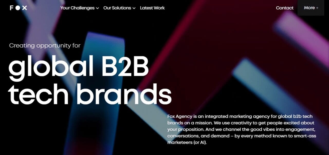 Fox Agency (Best B2b Marketing Agencies & Companies In London)