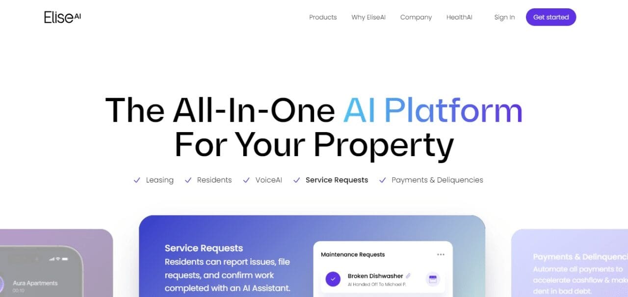 EliseAI (Best Software For Landlords)
