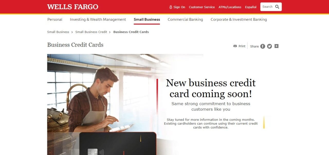 Wells Fargo Business Platinum Credit Card (Best Business Credit Cards)