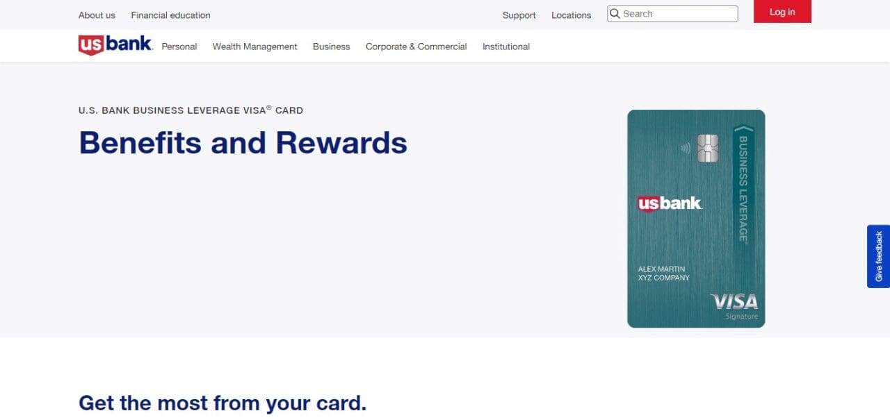 U.S. Bank Business Leverage Visa Signature Card