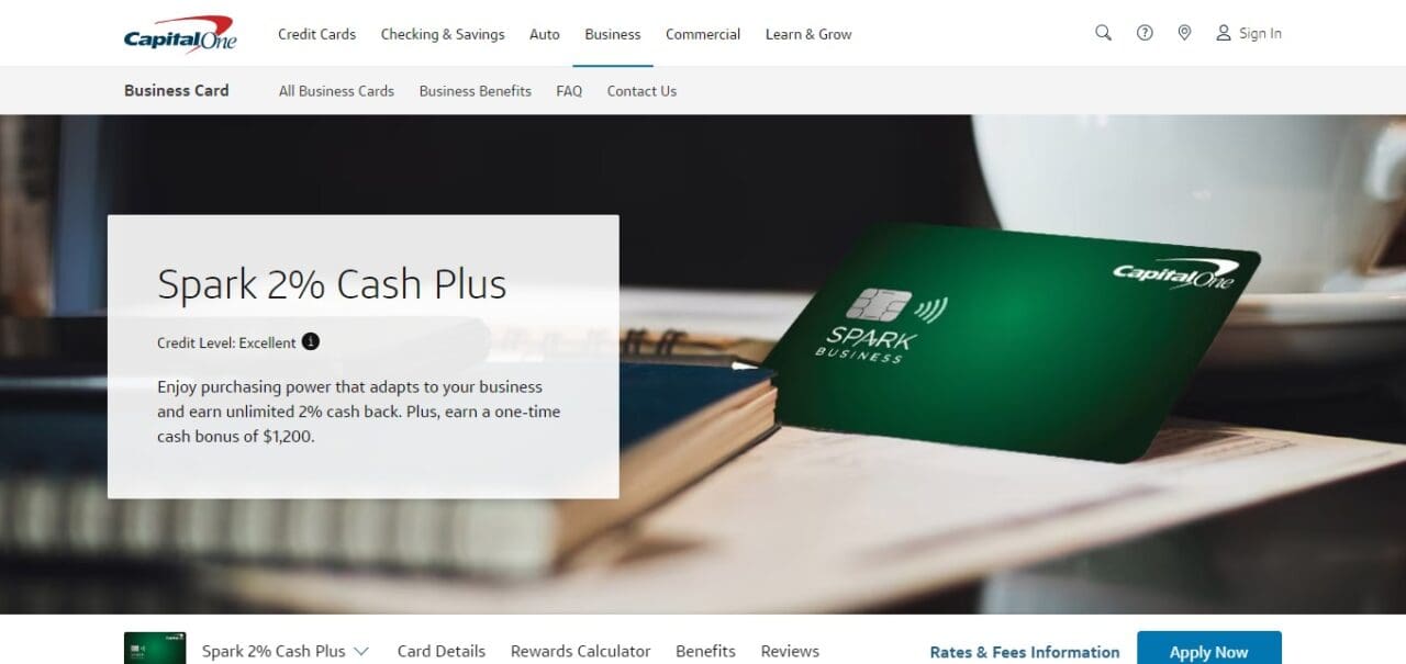 Capital One Spark Cash for Business (Best Business Credit Cards)