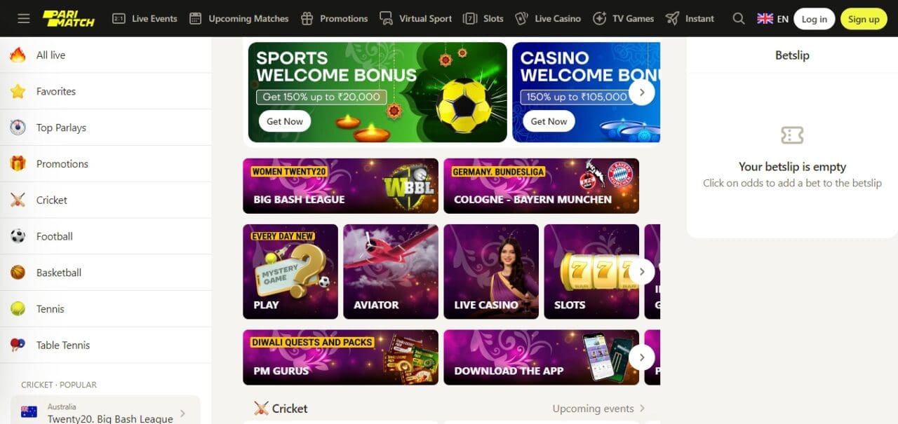 PariMatch (Best Betting Apps Canada)