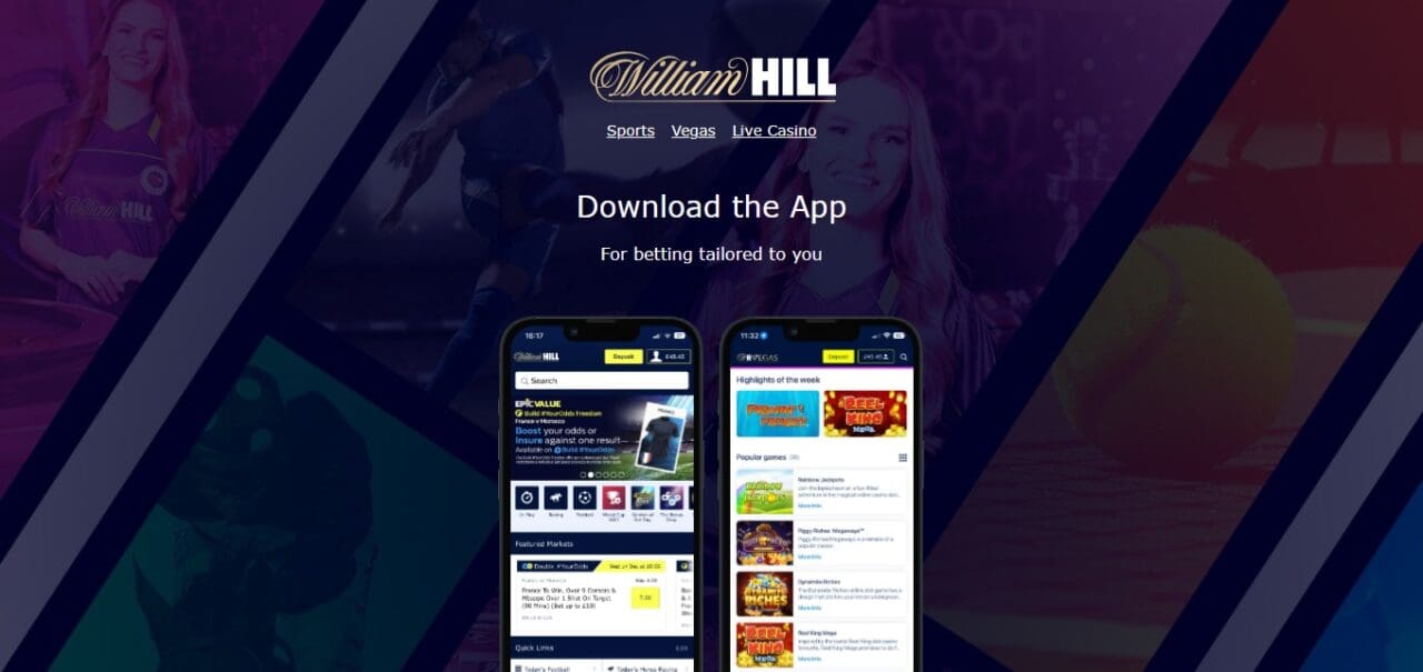 William Hill sportsbook app (Best Betting Apps Canada)