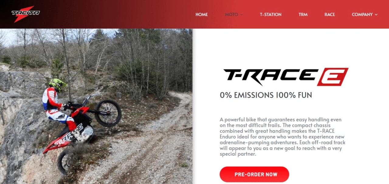 Tacita T-Race Enduro (Best Electric Dirt Bike)