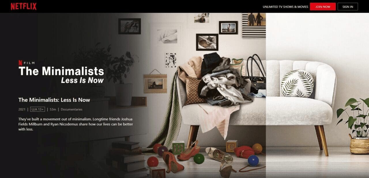 "Minimalism Best Documentaries On Netflix