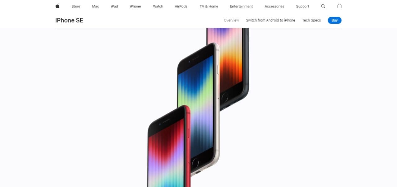  iPhone SE  (Best Small Phones For 2024)